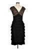 Jessica Howard 100% Polyester Black Cocktail Dress Size 6 - photo 1
