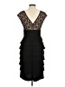 Jessica Howard 100% Polyester Black Cocktail Dress Size 6 - photo 2