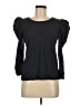 NATION LTD Black 3/4 Sleeve Top Size M - photo 1