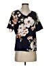 Shein Black Short Sleeve Blouse Size S - photo 1