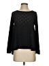 Buttons Black Long Sleeve Top Size S - photo 1