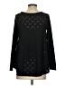 Buttons Black Long Sleeve Top Size S - photo 2