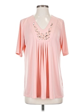 Susan Graver Short Sleeve Blouse