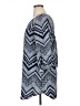 rue21 100% Polyester Chevron-herringbone Blue 3/4 Sleeve Blouse Size XL - photo 5