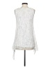 Giusy 100% Silk Floral White Sleeveless Silk Top Size S - photo 2