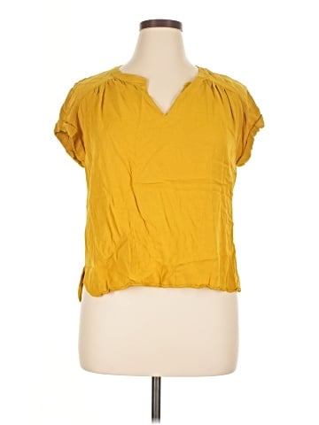 Rose + Olive Short Sleeve Blouse (view 1)