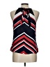 Chaps 100% Polyester Red Sleeveless Blouse Size L (petite) - photo 2