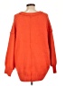 Free People Solid Orange Pullover Sweater Size S - photo 2