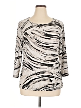 Jm Collection 3/4 Sleeve Top