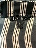 Sami & JO 100% Polyester Stripes Black 3/4 Sleeve Blouse Size L - photo 7