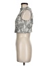 Soprano Silver Sleeveless Blouse Size M - photo 5