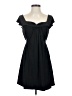 Bebe Solid Black Casual Dress Size S - photo 1