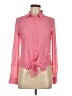 Candie's 100% Polyester Pink Long Sleeve Blouse Size M - photo 1