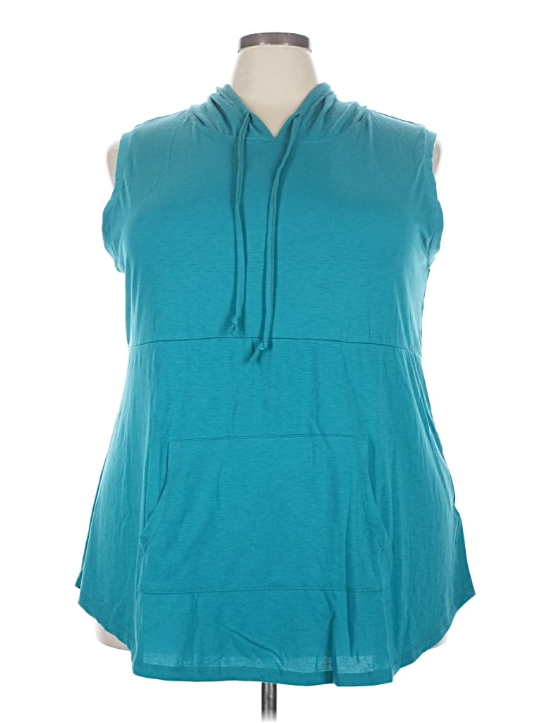 Pre-owned Lularoe Sleeveless Top Teal Cowl Neck Tops