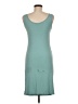 Unbranded Solid Teal Casual Dress Size M - photo 2