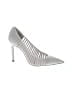 Zara Metallic Silver Ivory Heels Size EU 38 - photo 1