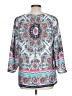 Talbots Paisley Teal 3/4 Sleeve Blouse Size L - photo 2