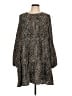 Cotton Bleu 100% Polyester Animal Print Brown Casual Dress Size L - photo 1