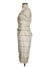 Kay Unger Stripes Tan Cocktail Dress Size 4 - photo 5
