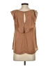 Doe & Rae 100% Polyester Brown Sleeveless Blouse Size S - photo 2