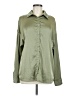 Shein Solid Green Long Sleeve Blouse Size M - photo 1