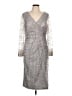 Mac Duggal 100% Polyester Silver Cocktail Dress Size 12 - photo 1