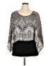 Cha Cha Vente Silver 3/4 Sleeve Blouse Size 1X - photo 1