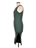 Double Zero Solid Green Casual Dress Size L - photo 5