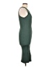 Double Zero Solid Green Casual Dress Size L - photo 4