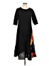 Unbranded 100% Polyester Graphic Black Casual Dress Size L - photo 1