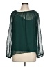 Point Sur 100% Polyester Green Long Sleeve Blouse Size L - photo 1