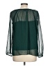 Point Sur 100% Polyester Green Long Sleeve Blouse Size L - photo 2