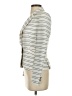 Zara Basic 100% Acetate Stripes Ivory White Blazer Size S - photo 5