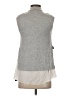 Design Lab Lord & Taylor 100% Polyester Silver Sleeveless Blouse Size S - photo 2