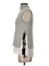 Design Lab Lord & Taylor 100% Polyester Silver Sleeveless Blouse Size S - photo 5