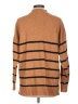 Crown & Ivy Stripes Brown Turtleneck Sweater Size L - photo 2