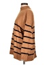 Crown & Ivy Stripes Brown Turtleneck Sweater Size L - photo 5
