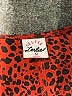 Selfie Leslie Animal Print Red Romper Size M - photo 4