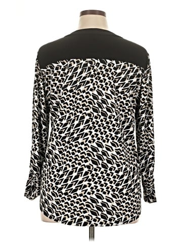 NY Collection Long Sleeve Blouse (view 2)