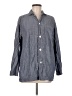 Unbranded 100% Cotton Gray Blue Long Sleeve Button-Down Shirt Size M - photo 1