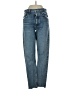 AGOLDE 100% Cotton Hearts Blue Jeans Size 24 waist - photo 1