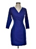 Green Envelope Solid Blue Cocktail Dress Size S - photo 1