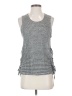 Berenice 100% Linen Gray Sleeveless Top Size S - photo 1