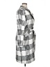 Shein Checkered-gingham White Coat Size L - photo 4