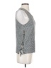 Berenice 100% Linen Gray Sleeveless Top Size S - photo 4