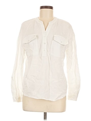 Marled Essentials Long Sleeve Blouse (view 1)