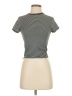 Splash Gray Short Sleeve Turtleneck Size S - photo 1
