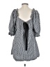 Unbranded Checkered-gingham Gray 3/4 Sleeve Blouse Size S - photo 2