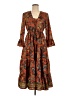 Boemo 100% Polyester Paisley Brown Casual Dress Size M - photo 1