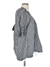 Unbranded Checkered-gingham Gray 3/4 Sleeve Blouse Size S - photo 4